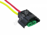 Патрон под лампу Н8,H11,Н27 оригинал (2конт.,гнездовая,провода) ДИАЛУЧ/10