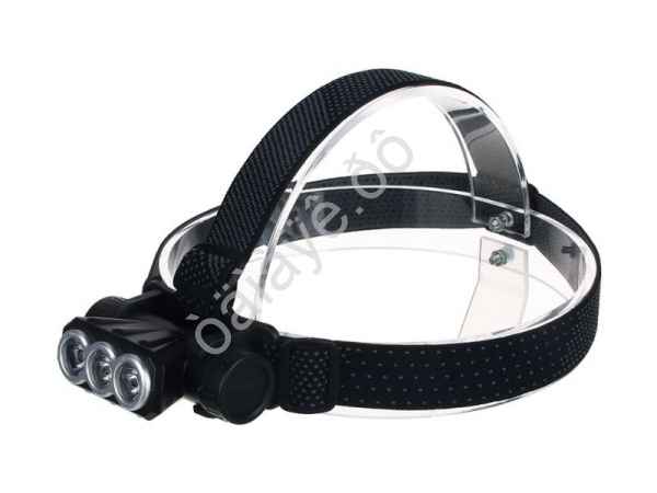 Фонарь на голову Ермак 3 LED, 1200мАч, 3 режима, 8,3х3,8х5,4см, USB кабель, пластик