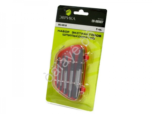 Набор экстракторов ER-86507, 5пр. пласт кейс, ЭВРИКА /1/20/100