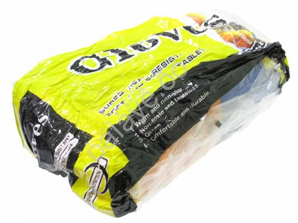 Перчатки нейлоновые  с нитриловым обливом (сине-оранжевые) /10/480