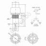 Кнопка 250v 1A(2c) (ON)-OFF без фиксации красная Micro/10