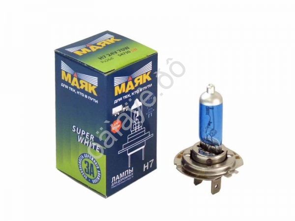 Лампа МАЯК H7 24V 70W Px26d SUРER WHITE Лампа МАЯК H7 24V 70W Px26d SUРER WHITE