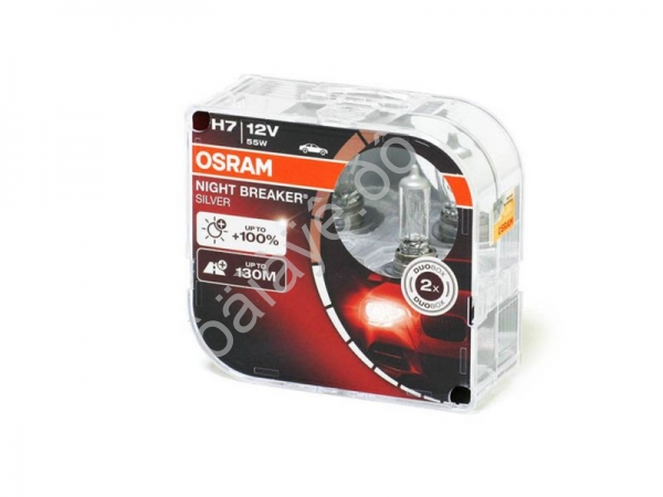 Лампа Osram H7 12V55W+100% NIGHT BREAKER SILVER Лампа Osram H7 12V55W+100% NIGHT BREAKER SILVER