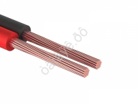 Провод двойной  2х0,25мм, кр./черн.  100м.  PROCONNECT /1/8