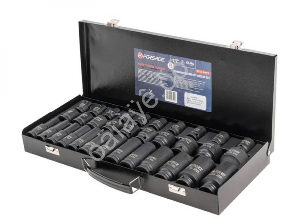 Набор головок ударных 33пр. 1/2" (6гр.) Forsage