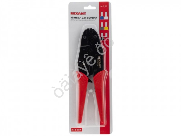 Кримпер HT-5-26TW для обжима двойных штыревых наконечников 2x(0,5-6,0)мм² REXANT