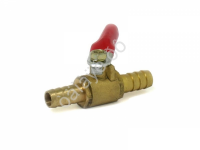 Кран шаровой елочка/елочка Ø10мм латунь PR-0091 Кран шаровой елочка/елочка Ø10мм латунь PR-0091