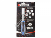 Рукоятка с универсальным захватом болтов и гаек (4-15мм, L-210мм), в блистере Forsage