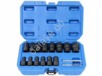 Набор головок для поврежденных болтов и гаек 16 пр. МАЯКАВТО™ /1/10_ Набор головок для поврежденных болтов и гаек 16 пр. МАЯКАВТО™ /1/10_