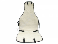 Накидка на сиденье меховая искусственная, белый цвет