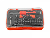 Набор отверток многоцелевых с удлинителем и набором бит для точных работ, 57пр.(T,TH,H,SL,PH,PZ,спец BaumAuto