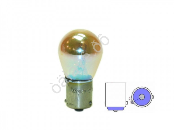 Лампа МАЯК А12V 21W BAU15S SILVER (смещ.цоколь) /10 Лампа МАЯК А12V 21W BAU15S SILVER (смещ.цоколь) /10