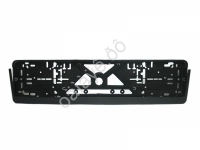 Рамка  под номер пласт. без надписи с защёлкой /1/25