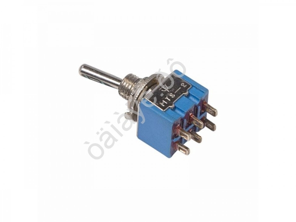 Тумблер 250V 3А (6c) ON-ON двухполюсный Micro (MTS-202) REXANT Тумблер 250V 3А (6c) ON-ON двухполюсный Micro (MTS-202) REXANT