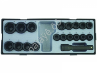 F4193 Набор торц.головок ударных 1/2" 6гран. 10-32мм 19предм. /1/6