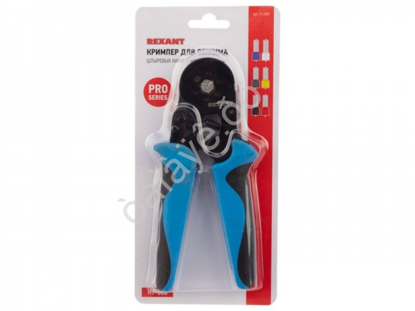 Кримпер HT-866 для обжима штыревых наконечников 0,08-6,0мм² REXANT