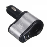 АЗУ в прикуриватель 1 выход, 2xUSB, 2А, 12/24В пластик /1/6/24