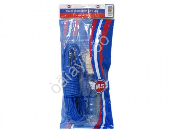 Лампа переносная 220V LED с магнитом,  10м,  1/40_
