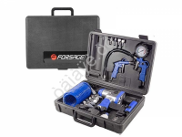 Пневмогайковёрт с аксессуарами 15пр(гайковерт-320н/м,пневмозач.машинка-цанга 6мм,2 Forsage