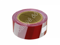 Лента для ограждений 50мм х 130м  б/кр  (сигнальная)1/8