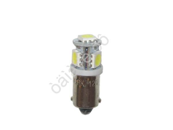 Светодиод 12V T 8 4SMD BA9S WHITE "Маяк" /10