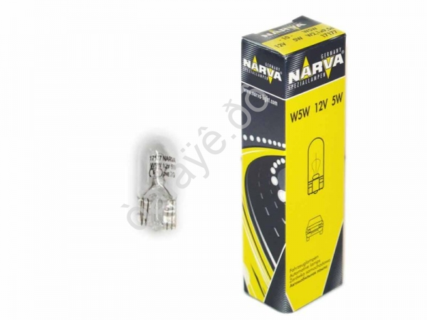 Лампа Narva W5W 12V 5W W2,1x9,5d 17177 /10/200 Лампа Narva W5W 12V 5W W2,1x9,5d 17177 /10/200