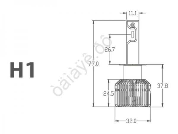 Светодиодные лампы MTF Light, серия RETROFIT LED, H1, 30W, 2750lm, 3500K, кулер, к-кт.