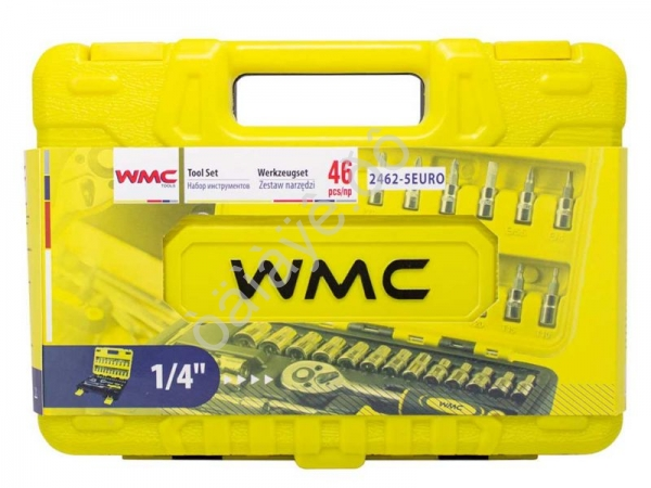Набор инструмента 46пр. 1/4'(6-гран.)(4-14мм) WMC TOOLS