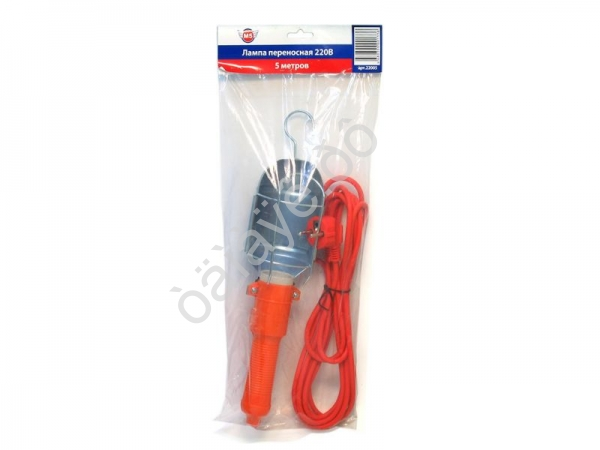 Лампа переносная 220V,  5м, М5, 1/40_