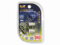 Светодиод 12V T 8 6SMD (5730) BA9S WHITE "Маяк" (2шт/бл.)