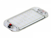 Плафон подсветки салона, овал прозрачный (15*7,5см, DC 12-85V, 48LED) (1шт) CX05