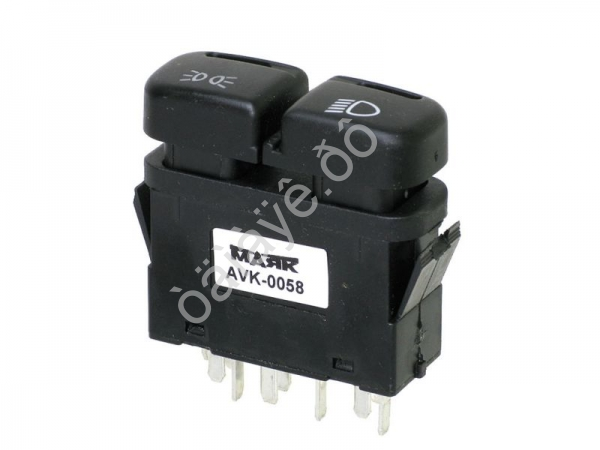 Клавиша включения главного света для а/м ВАЗ 2115, 2123, УАЗ 3160 Маяк AVK-0058 Клавиша включения главного света для а/м ВАЗ 2115, 2123, УАЗ 3160 Маяк AVK-0058