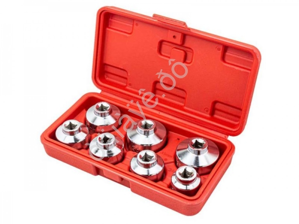 Головки для откручивания масляных фильтров, набор 7пр. (крышки) Forsage