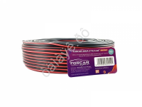 Провод двойной  2х0.50мм, кр./черн. 100м.  FORCAR /1/5
