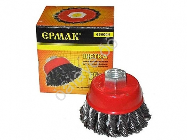Щётка металл. для УШМ 65мм/М14мм кручёная (чашка)