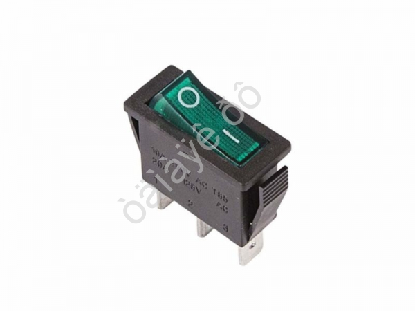 Выключатель клавишный 250V 15А (3с) ON-OFF зеленый с подсветкой (RWB-404, SC-791, IRS-101-1C) REXANT Выключатель клавишный 250V 15А (3с) ON-OFF зеленый с подсветкой (RWB-404, SC-791, IRS-101-1C) REXANT