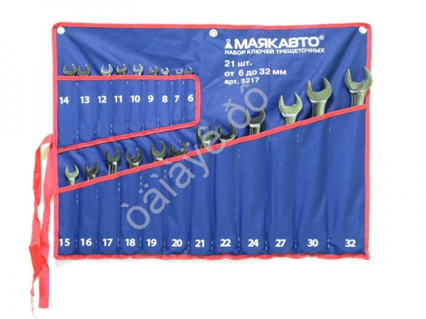 Набор трещоточных ключей 21пр. (6-32мм) в сумке МАЯКАВТО™ /1_ Набор трещоточных ключей 21пр. (6-32мм) в сумке МАЯКАВТО™ /1_