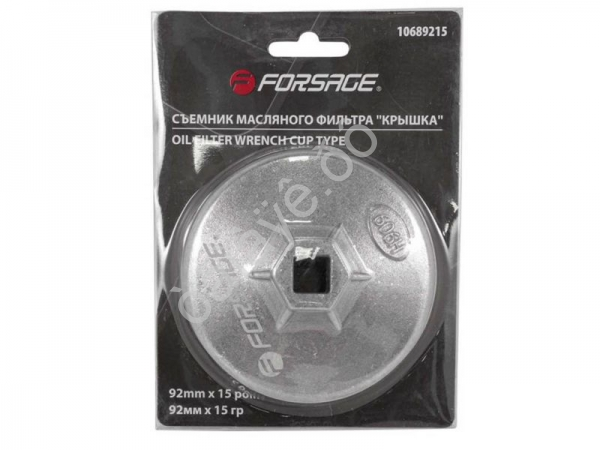 Съемник масляного фильтра (чашка) 92мм х 15гр Forsage Съемник масляного фильтра (чашка) 92мм х 15гр Forsage