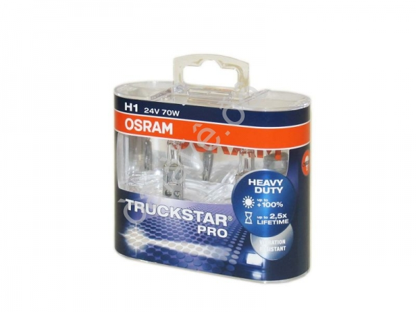 Лампа Osram H1 24V 70W+100% TRUCKSTAR PRO(компл)