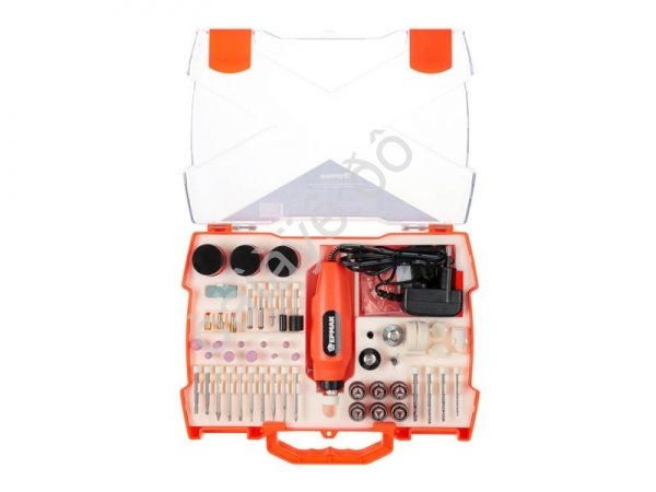 Мини дрель, гравер, сетевой, 12В, 15000 об/мин, с набором насадок (160 шт.) ЕРМАК