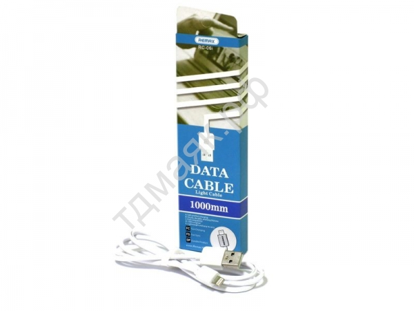 USB кабель  для APPLE 8 PIN Lightning 1м Remax RC-006i