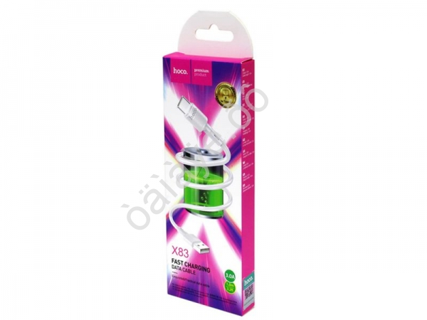 Дата-кабель USB-Type-C 1м, 2,4А, белый HOCO X83 (33шт в уп) Hoco Дата-кабель USB-Type-C 1м, 2,4А, белый HOCO X83 (33шт в уп) Hoco