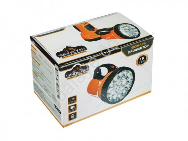 Фонарь прожектор "ЧИНГИСХАН" LED, 3xAA/220В, пластик, 17х11см /1/10 Фонарь прожектор "ЧИНГИСХАН" LED, 3xAA/220В, пластик, 17х11см /1/10