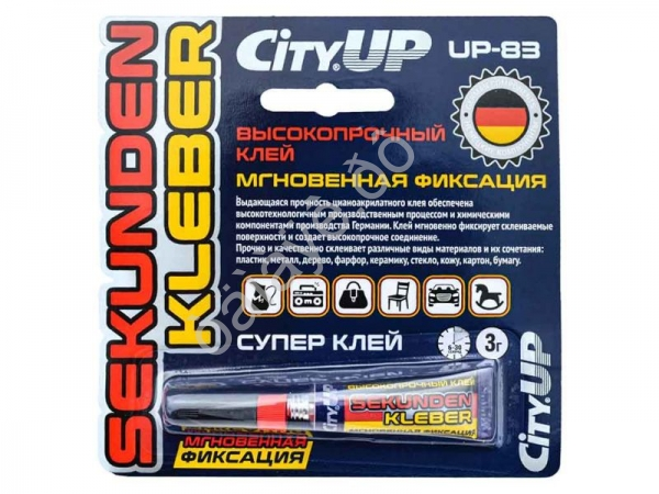 Клей секундный высокопрочный UP-83