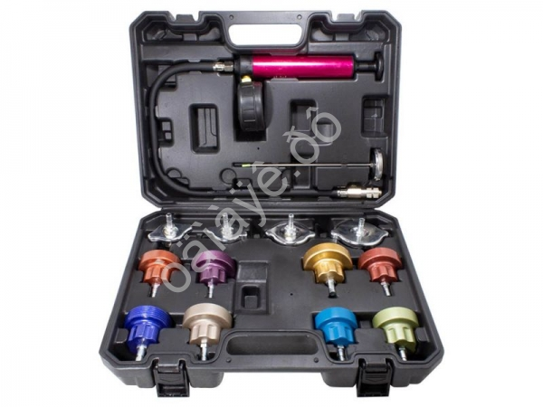 Набор приспособлений для тестирования систем охлаждения 14пр. (0-2.5bar), в кейсе Forsage