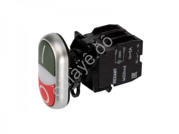 Кнопка LA32 красно-зеленая «Пуск-Стоп» с подсветкой NO+NC Кнопка LA32 красно-зеленая «Пуск-Стоп» с подсветкой NO+NC