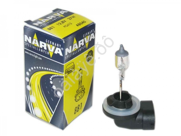 Лампа Narva 12V/27W РGJ-13 HIT №881 1/10/100 Лампа Narva 12V/27W РGJ-13 HIT №881 1/10/100