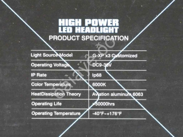 Светодиод 12-32V S7 HB4 (9006) 3000K