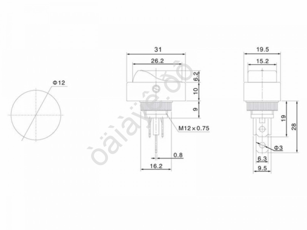 Выключатель клавишный 12V 30А (3с) ON-OFF черный ОВАЛ с красной LED подсветкой (RWB-523, ASW-20D) REXANT Выключатель клавишный 12V 30А (3с) ON-OFF черный ОВАЛ с красной LED подсветкой (RWB-523, ASW-20D) REXANT