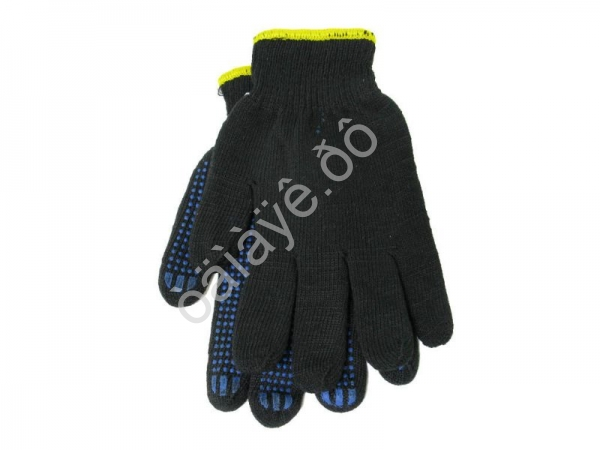 Перчатки х/б с ПВХ 10кл. ЗИМА двойные черные /5/200 Перчатки х/б с ПВХ 10кл. ЗИМА двойные черные /5/200